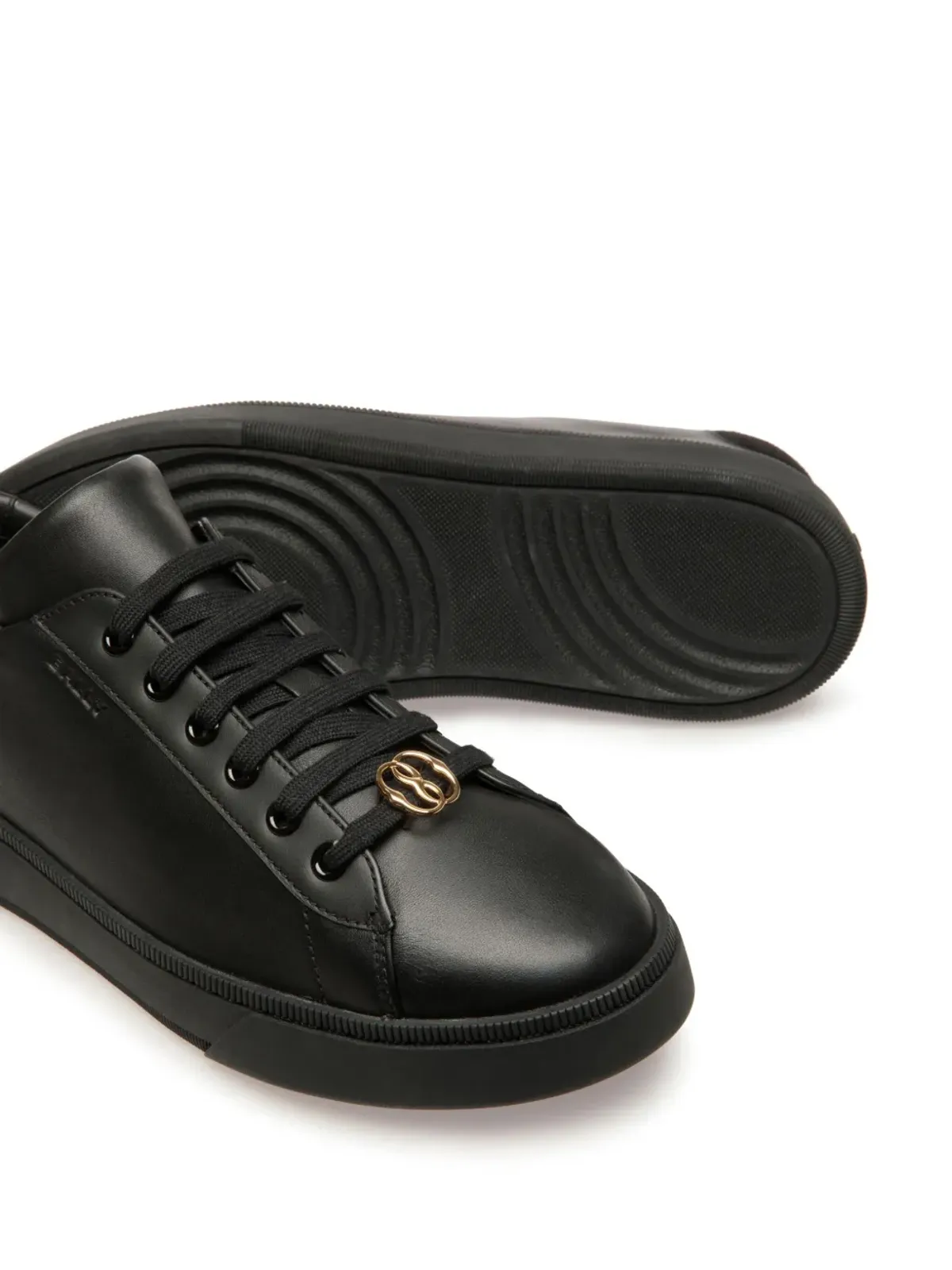 Bally Ryver レザー スニーカー ブラック - 画像5