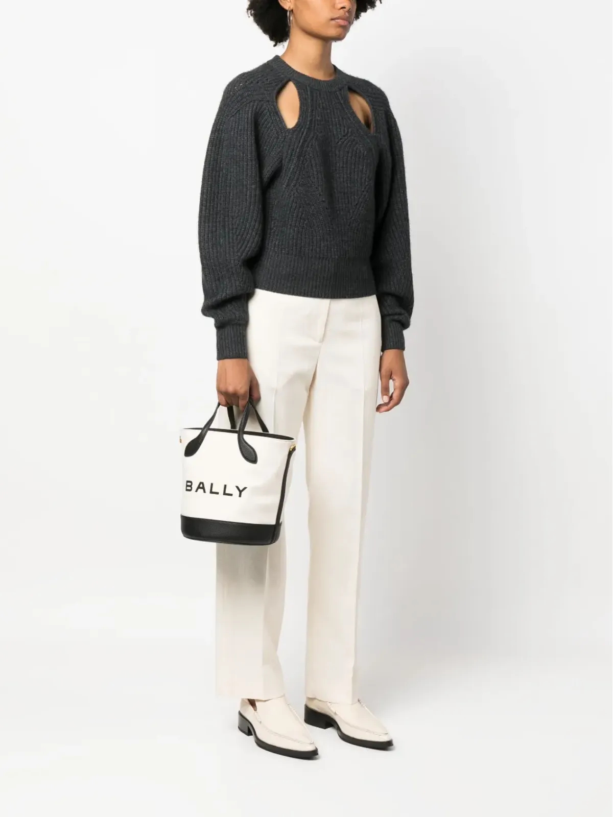 Bally Bar 8 Hours ロゴプリント バケットバッグ - 画像2