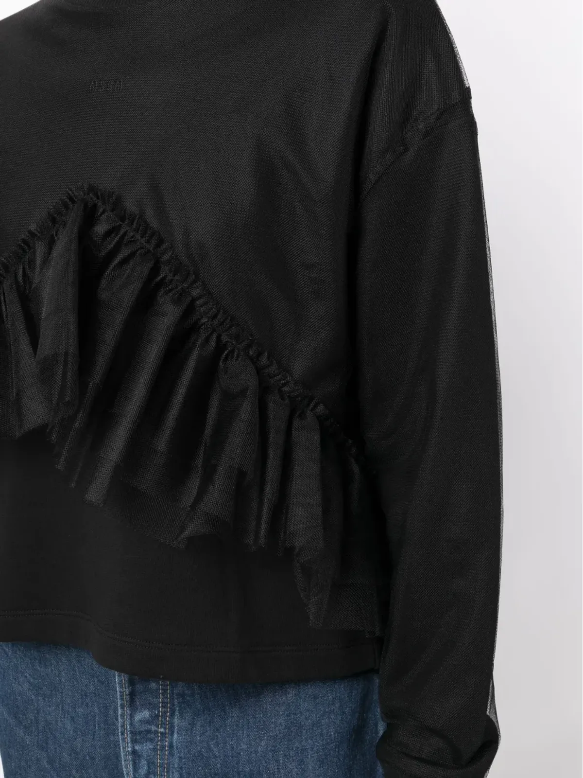 MSGM ラッフルドコットン スウェットシャツ - 画像5