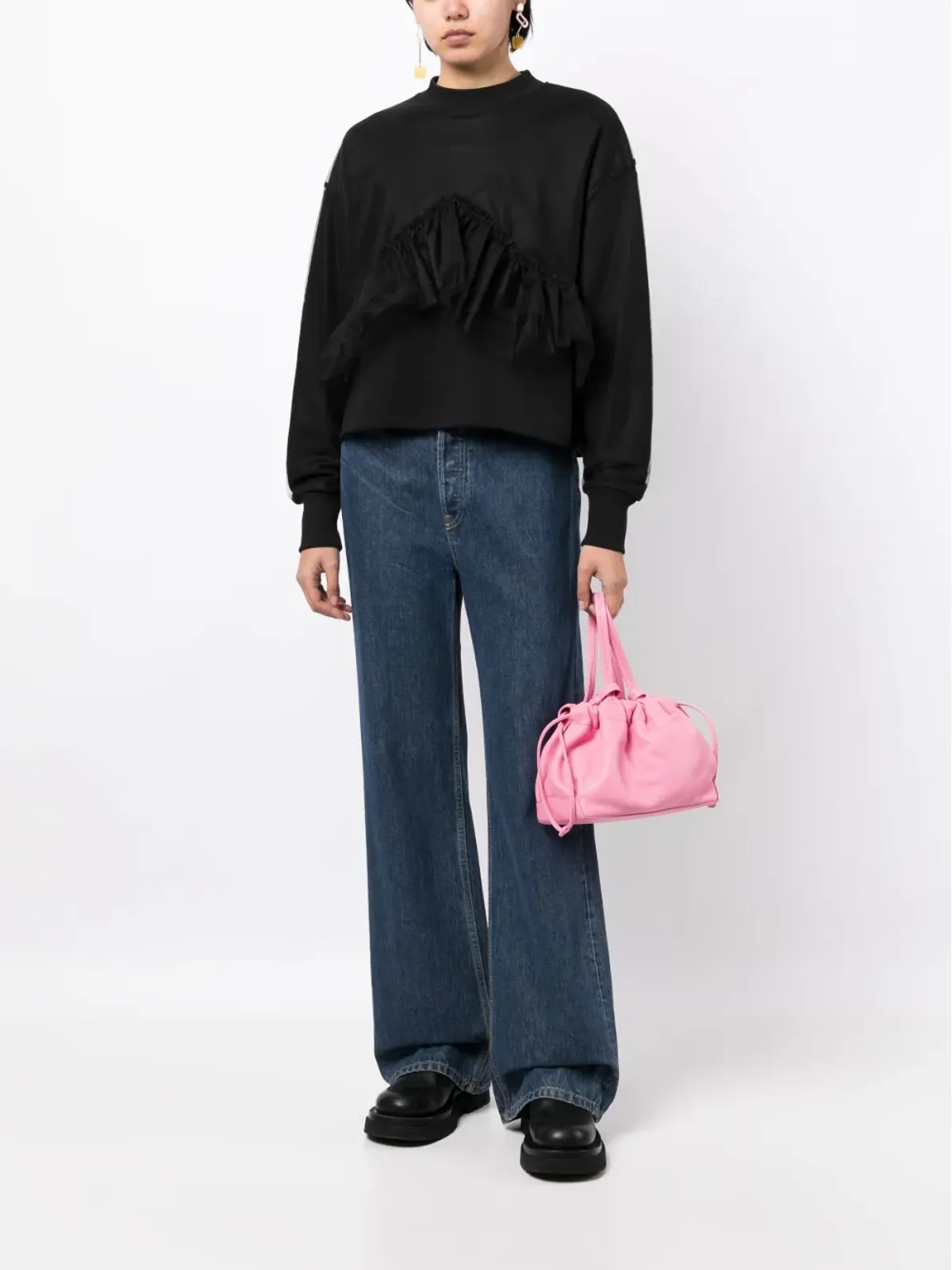 MSGM ラッフルドコットン スウェットシャツ - 画像2