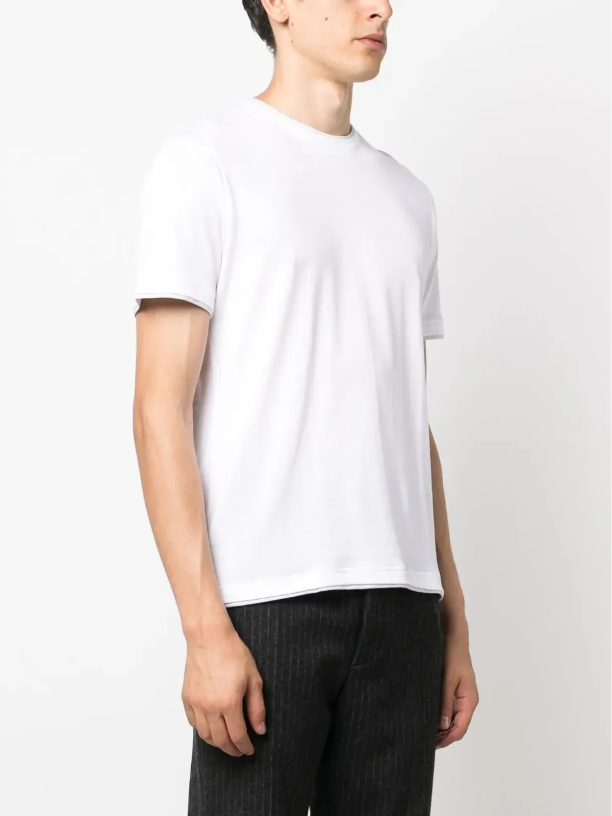 Eleventy クルーネック コットン Tシャツ - 画像3