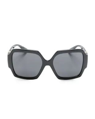 Versace Eyewear Medusa Runaway oversize-frame sunglasses - Black - サムネイル1