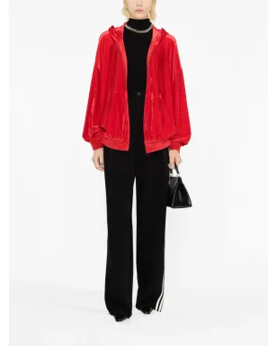 Balenciaga クリスタルエンブリッシュドベルベットフーディ - サムネイル2