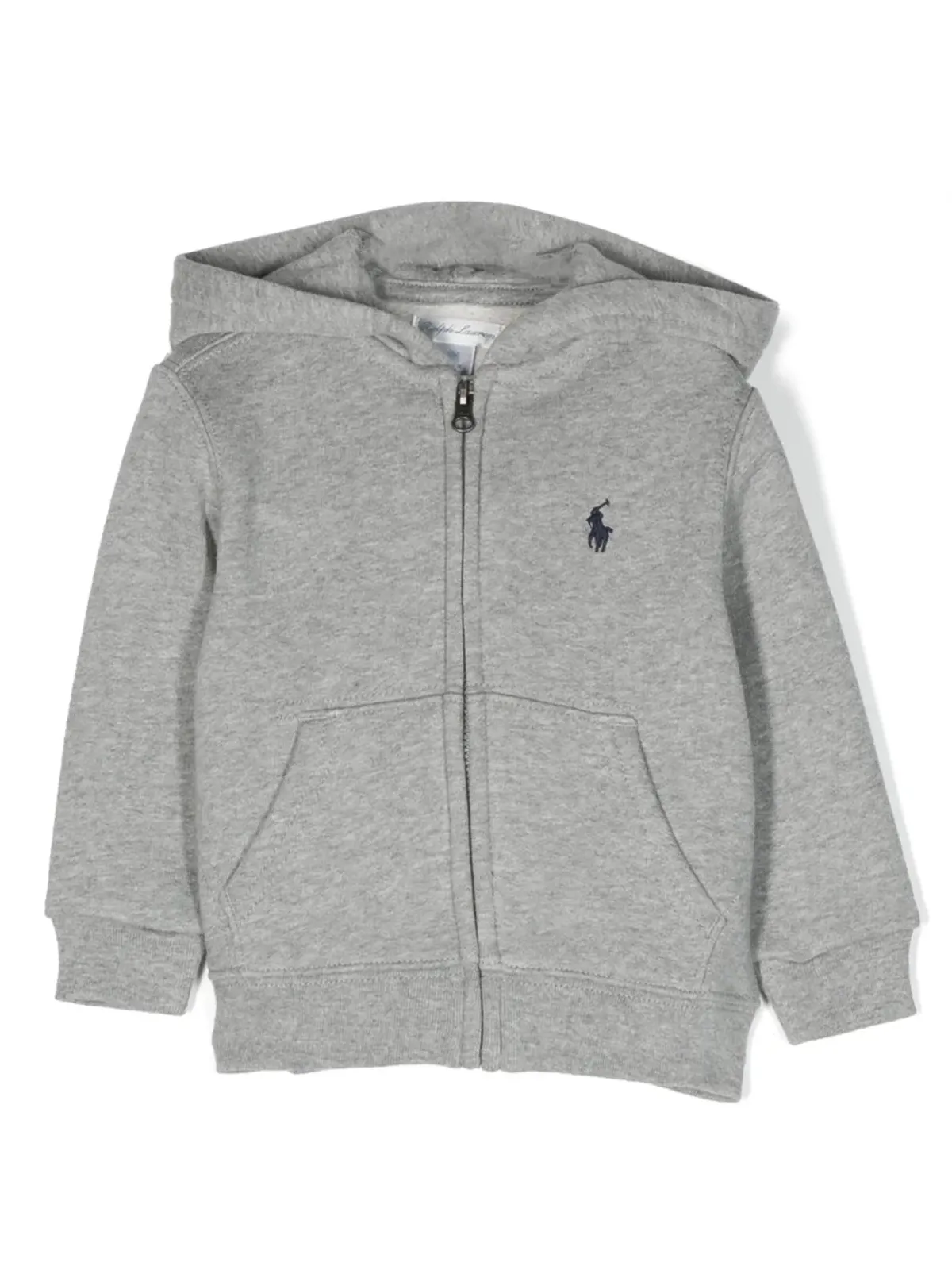 POLO RALPH LAUREN KIDS Polo Pony-embroidered zip-up hoodie - Grey - 画像1