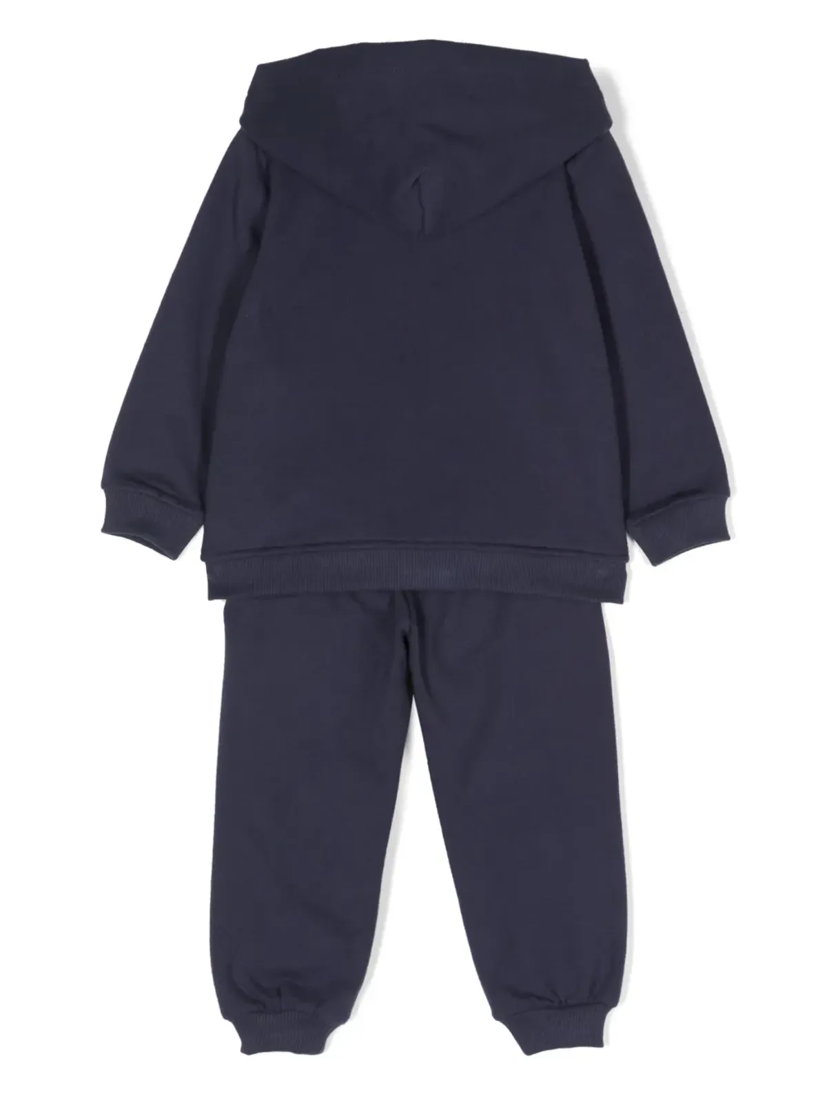 Moschino Kids ベア柄コットンジップフーディ ブルー - 画像2