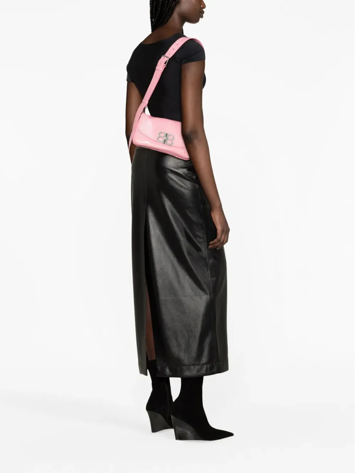 Balenciaga BB Soft Flap レザー ショルダーバッグ - 画像2