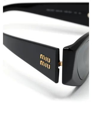 Miu Miu Eyewear キャットアイフレーム ロゴ サングラス - サムネイル3