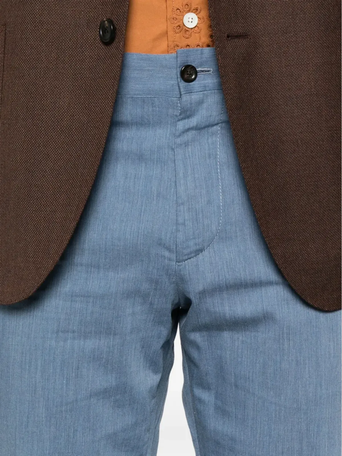 Corneliani スリムフィット テーラードパンツ - ブルー - 画像5