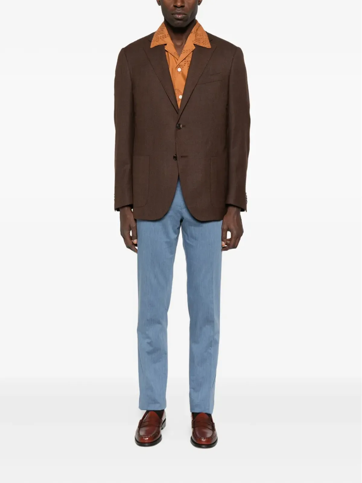 Corneliani スリムフィット テーラードパンツ - ブルー - 画像2