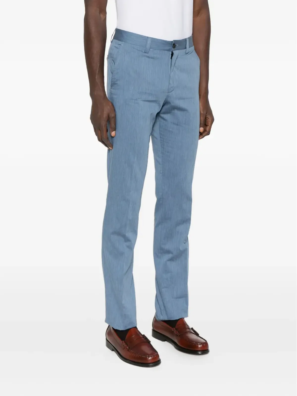Corneliani スリムフィット テーラードパンツ - ブルー - 画像3