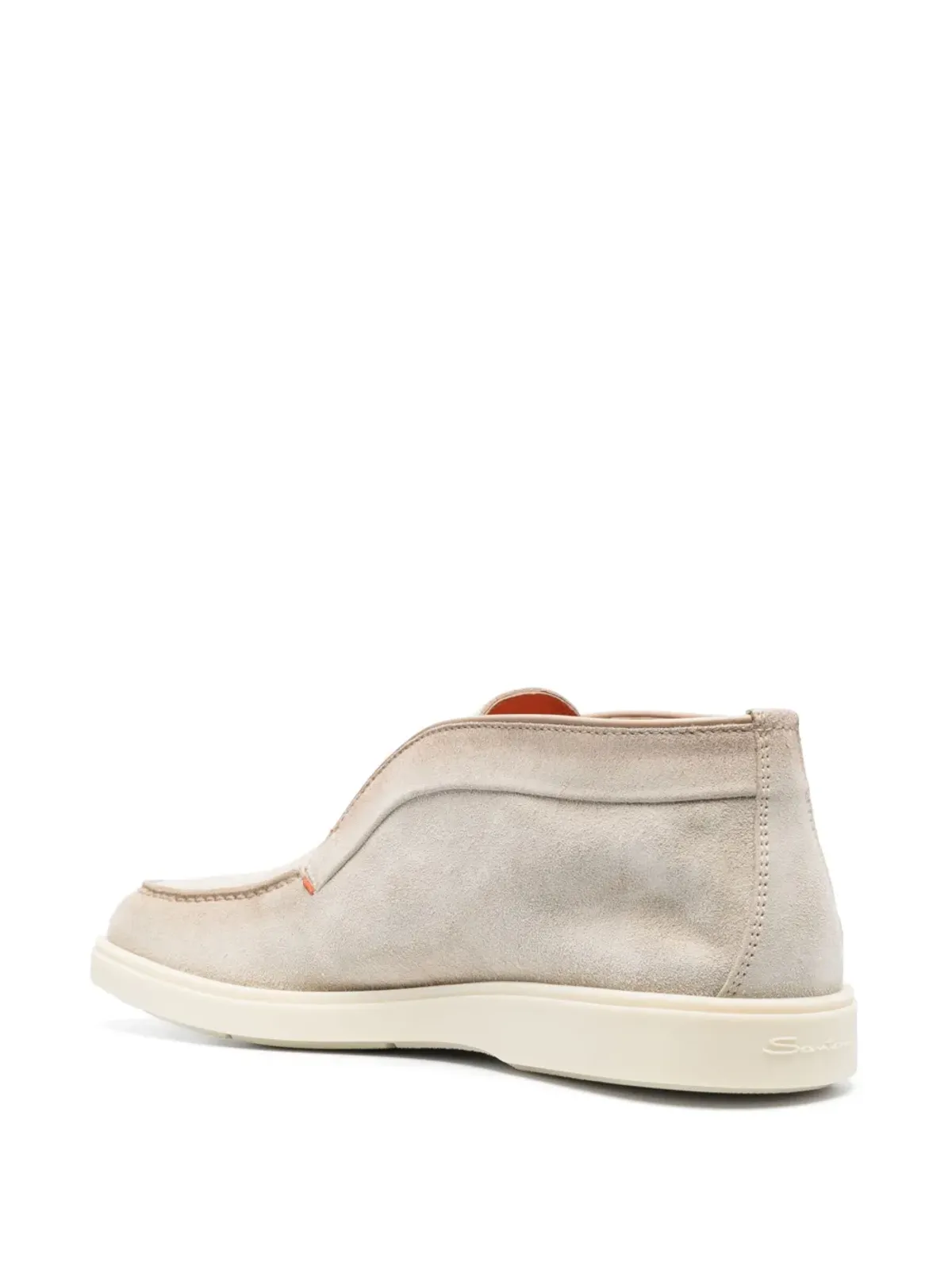 Santoni トーンステッチング レザー ブーツ - 画像3