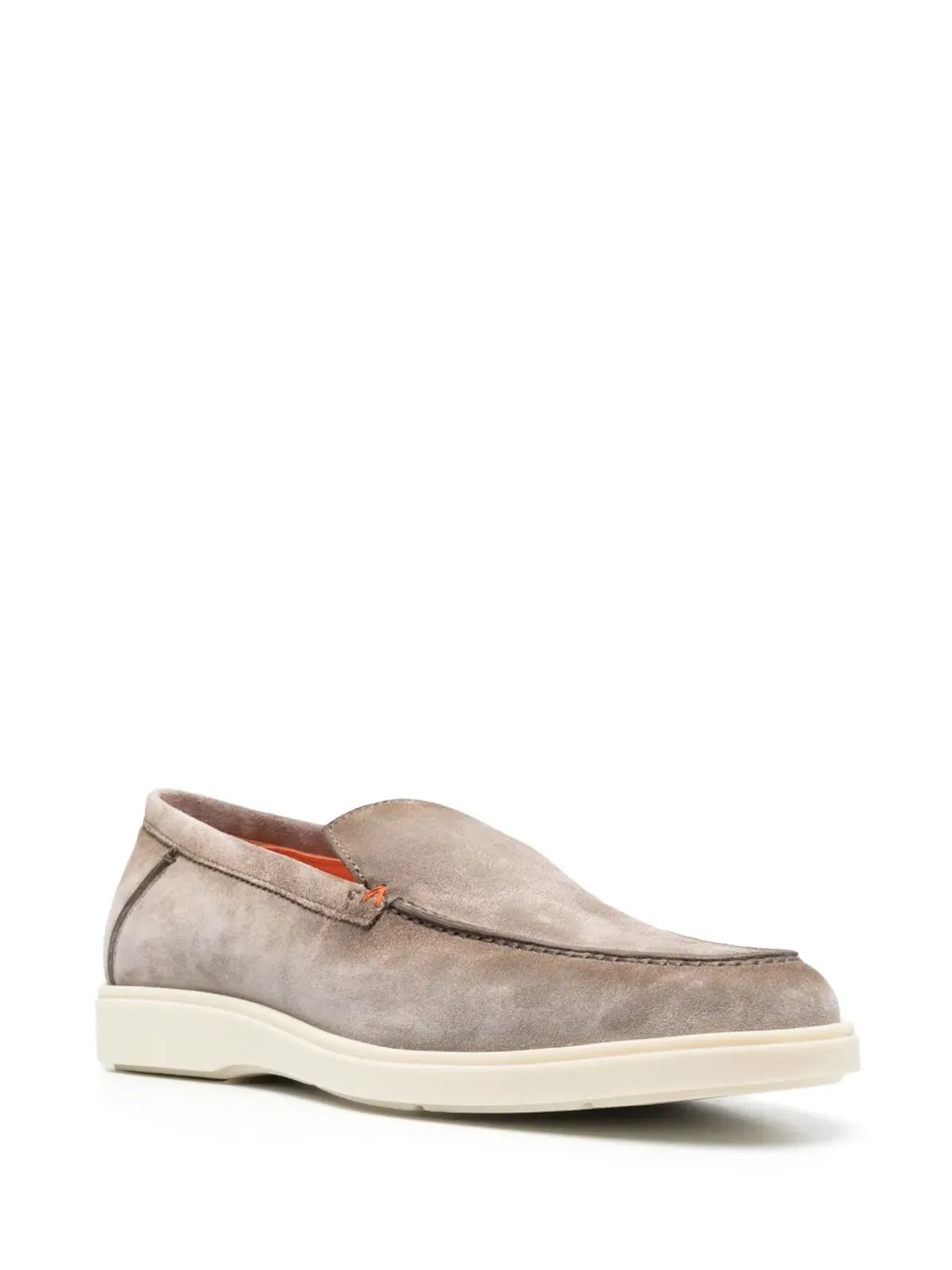 Santoni トーンステッチング レザー ローファー - 画像2