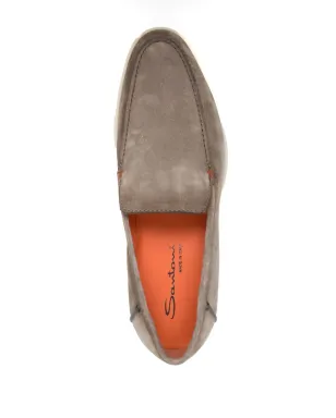 Santoni トーンステッチング レザー ローファー - サムネイル4