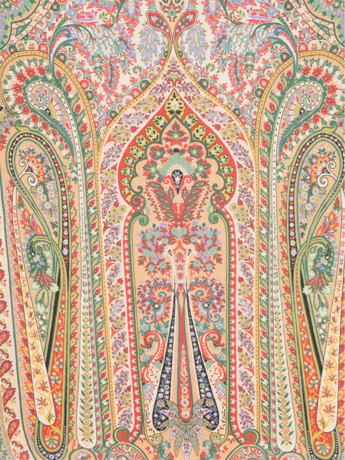ETRO Delhi カシミヤ混紡シルクスカーフ - 画像2