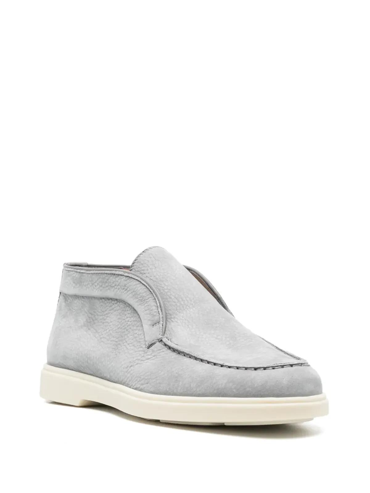 Santoni トーンステッチ レザー ローファー - 画像2