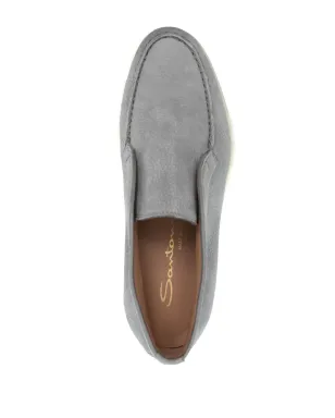 Santoni トーンステッチ レザー ローファー - サムネイル4
