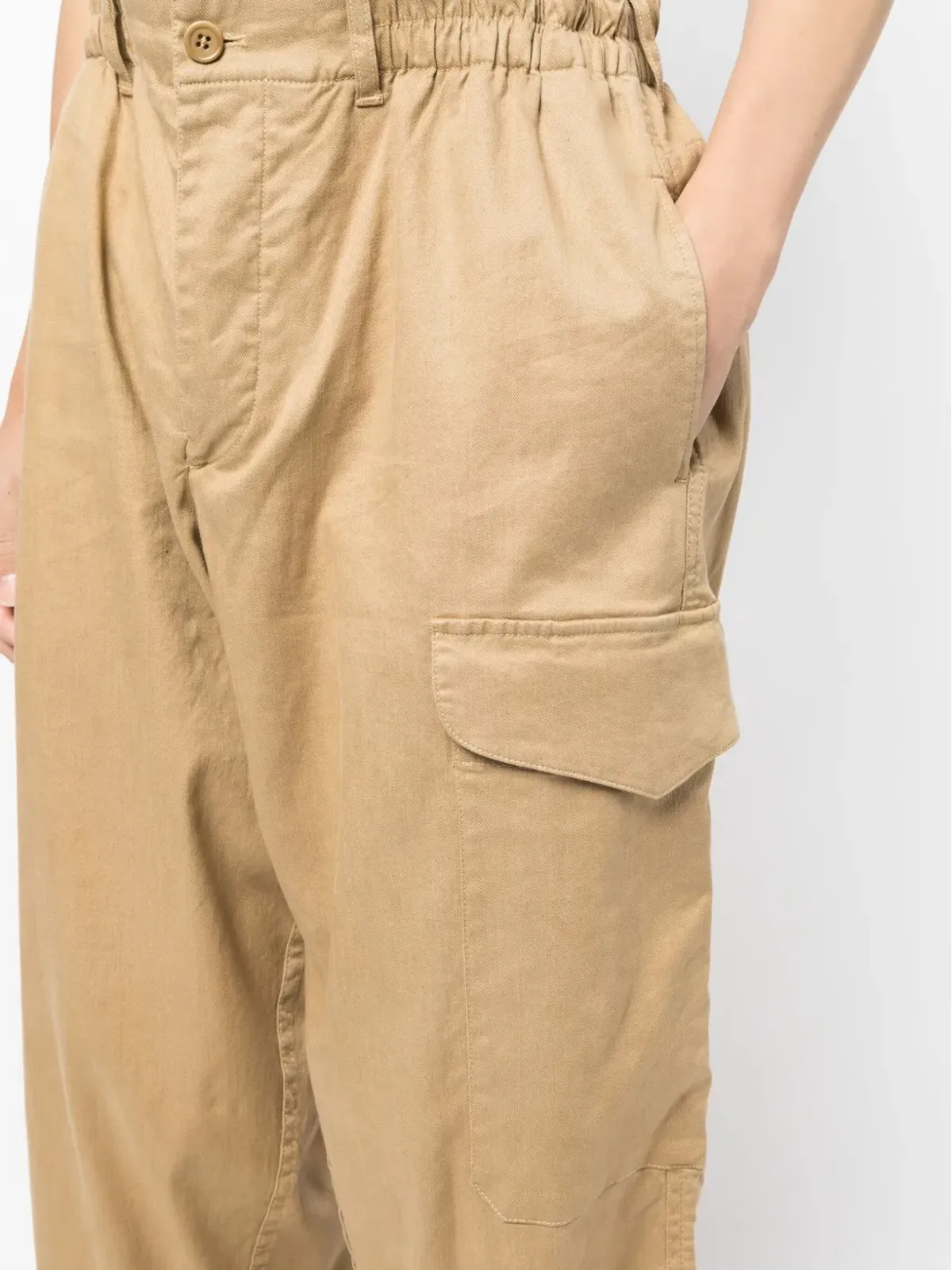 YMC elasticated-waist cropped trousers - 画像5