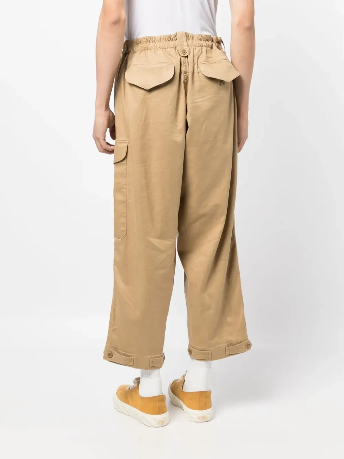 YMC elasticated-waist cropped trousers - 画像4