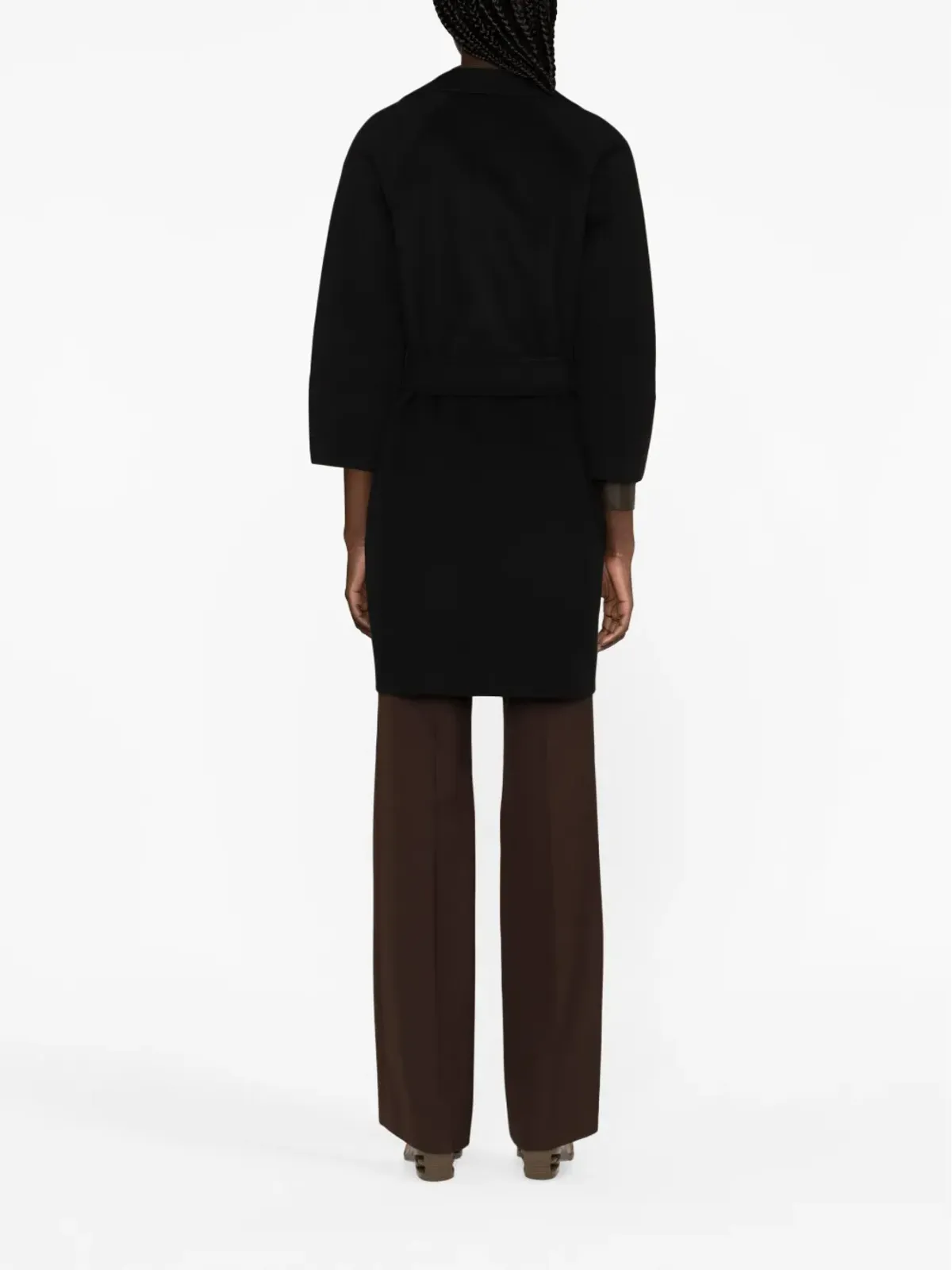 Max Mara ベルト付きバージンウールコート - 画像4