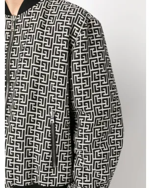 Balmain バルマン モノグラム柄リバーシブルボンバージャケット - サムネイル5
