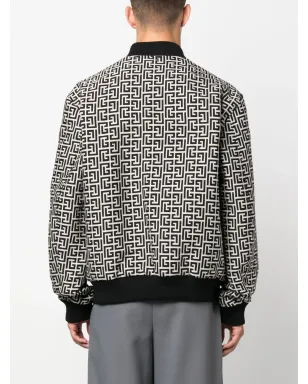 Balmain バルマン モノグラム柄リバーシブルボンバージャケット - サムネイル4