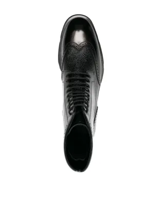 Alexander McQueen テクスチャード レースアップ ブーツ - サムネイル4