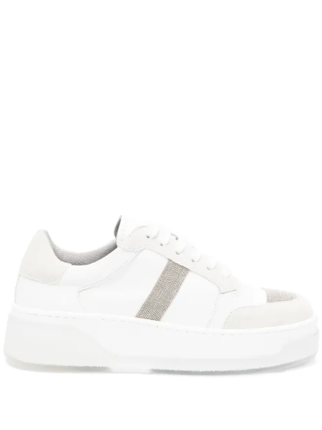Fabiana Filippi Fabiana Filippi glitter-detail low-top sneakersの商品画像