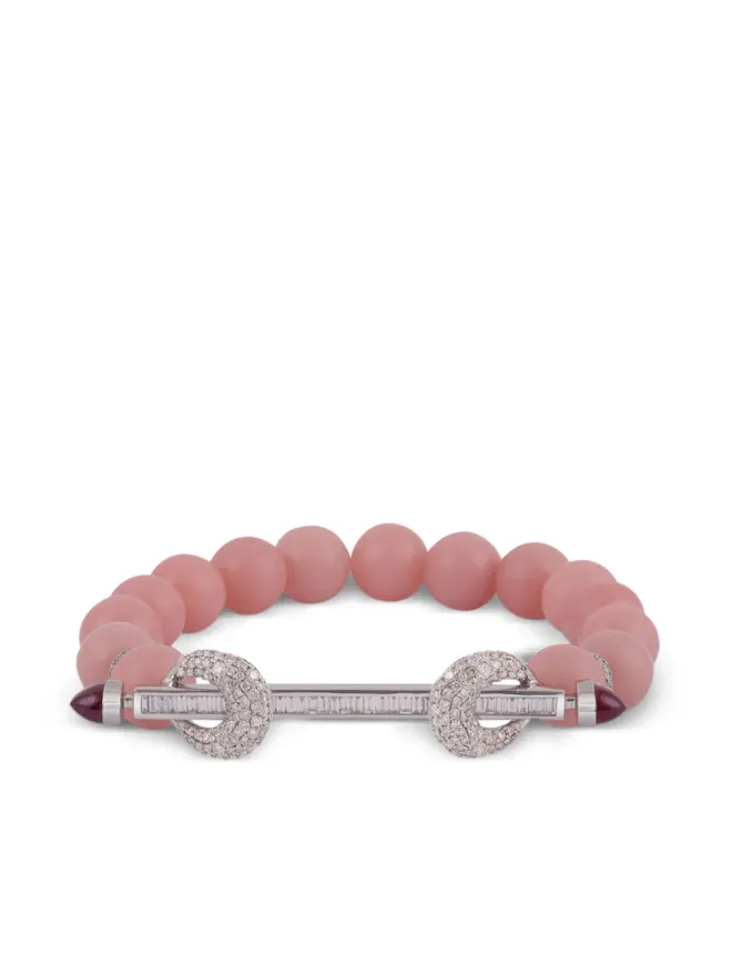 Ananya Ananya 18ktホワイトゴールド チャクラ ダイヤモンドとオパール ブレスレット - シルバーの商品画像