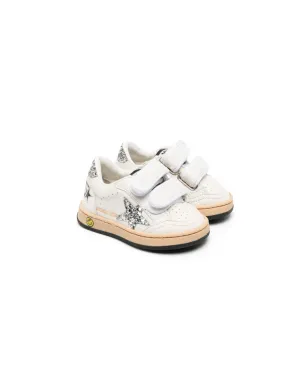 Golden Goose Kids グリッター細工のタッチストラップスニーカー - サムネイル1