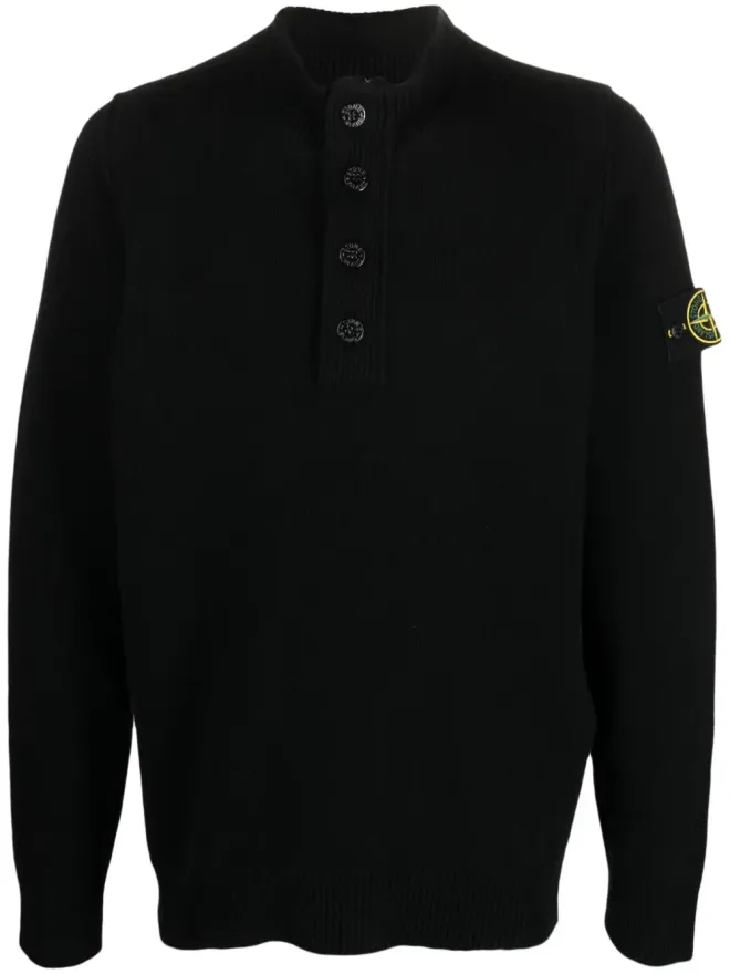 Stone Island Stone Island コンパスパッチ付きボタン留めジャンパーの商品画像