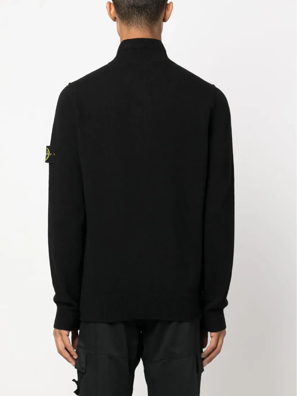 Stone Island コンパスパッチ付きボタン留めジャンパー - 画像4