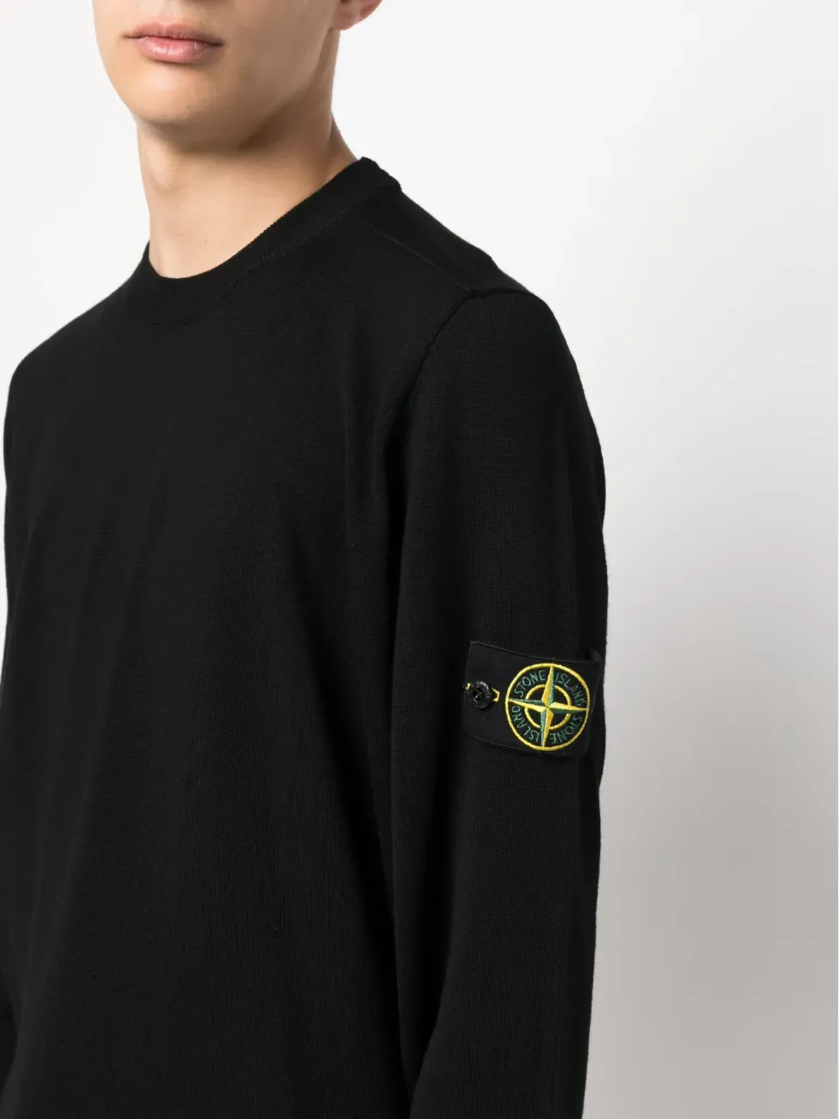 Stone Island Compassパッチ付き ヴァージンウール ジャンパー - 画像5