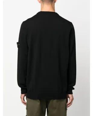 Stone Island Compassパッチ付き ヴァージンウール ジャンパー - サムネイル4
