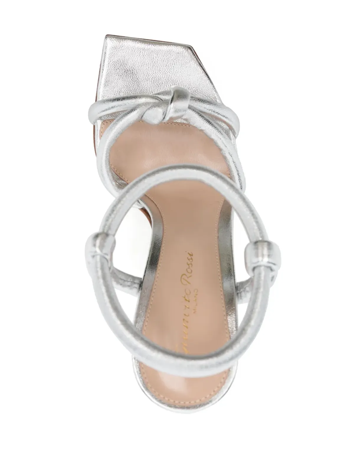 Gianvito Rossi ジュノ 110mm メタリックサンダル - 画像4