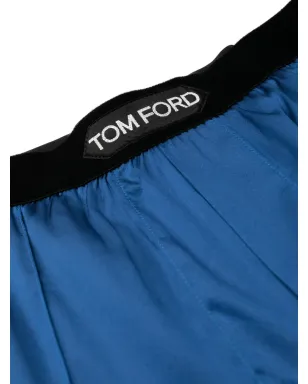 TOM FORD ロゴ入りウエストバンド付き シルクパンツ - サムネイル3
