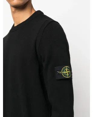 Stone Island コンパスパッチ ファインニット スウェットシャツ - サムネイル5