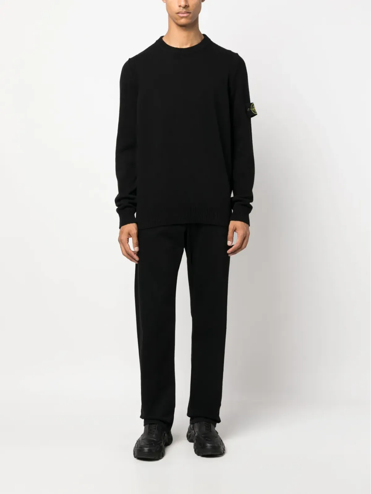 Stone Island コンパスパッチ ファインニット スウェットシャツ - 画像2