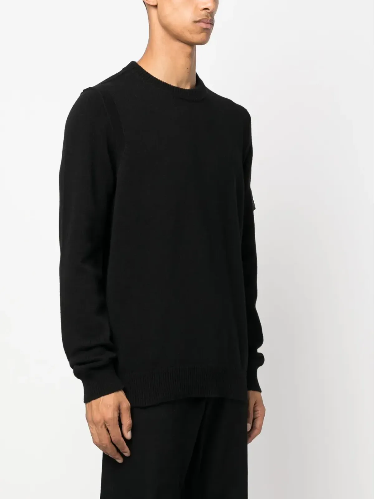 Stone Island コンパスパッチ ファインニット スウェットシャツ - 画像3