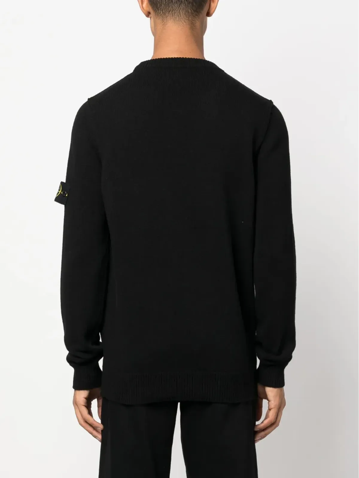 Stone Island コンパスパッチ ファインニット スウェットシャツ - 画像4