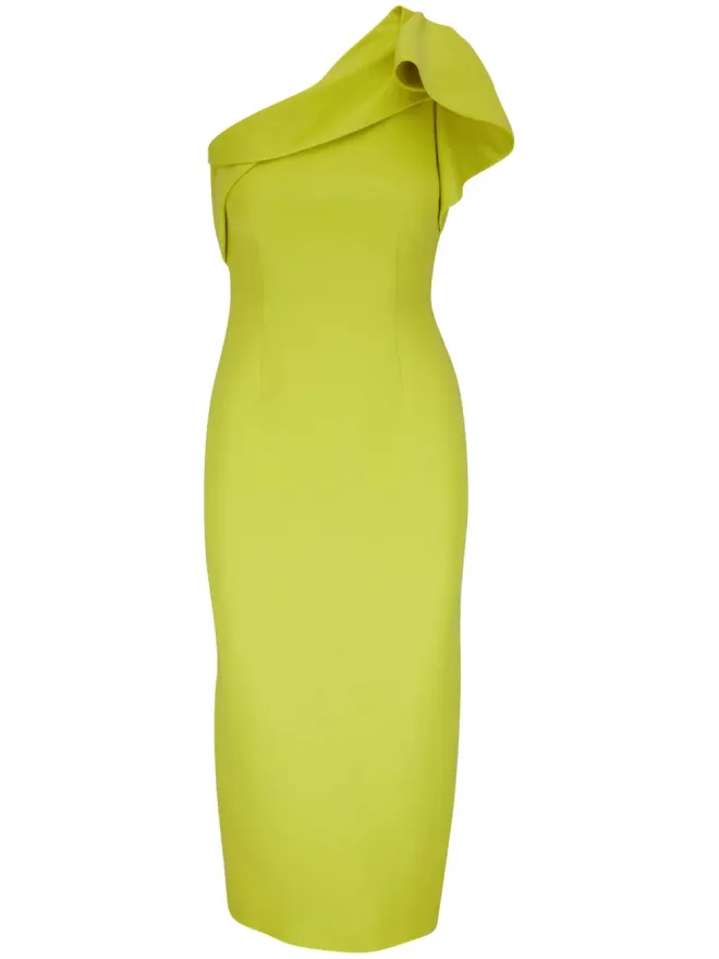 Roland Mouret Roland Mouret ワンショルダー ミディドレスの商品画像