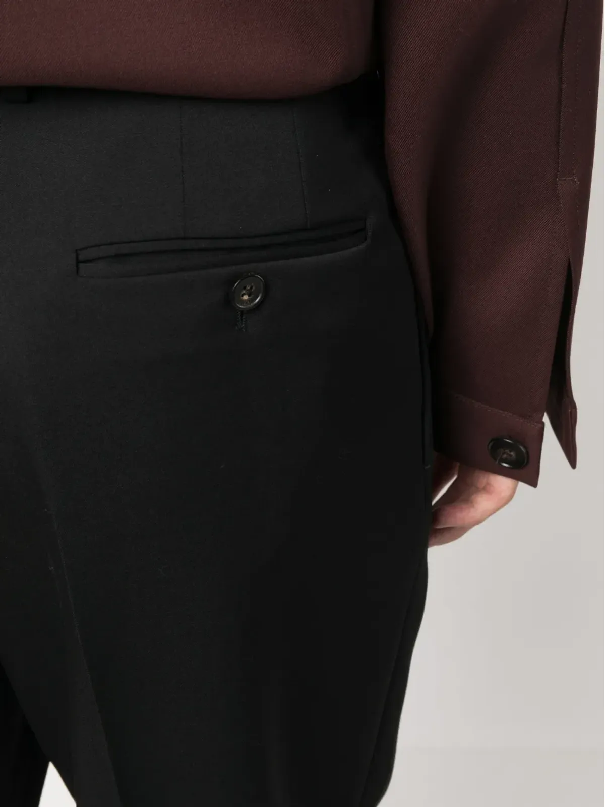 Lanvin ストレートレッグプリーツ ウールパンツ - 画像5