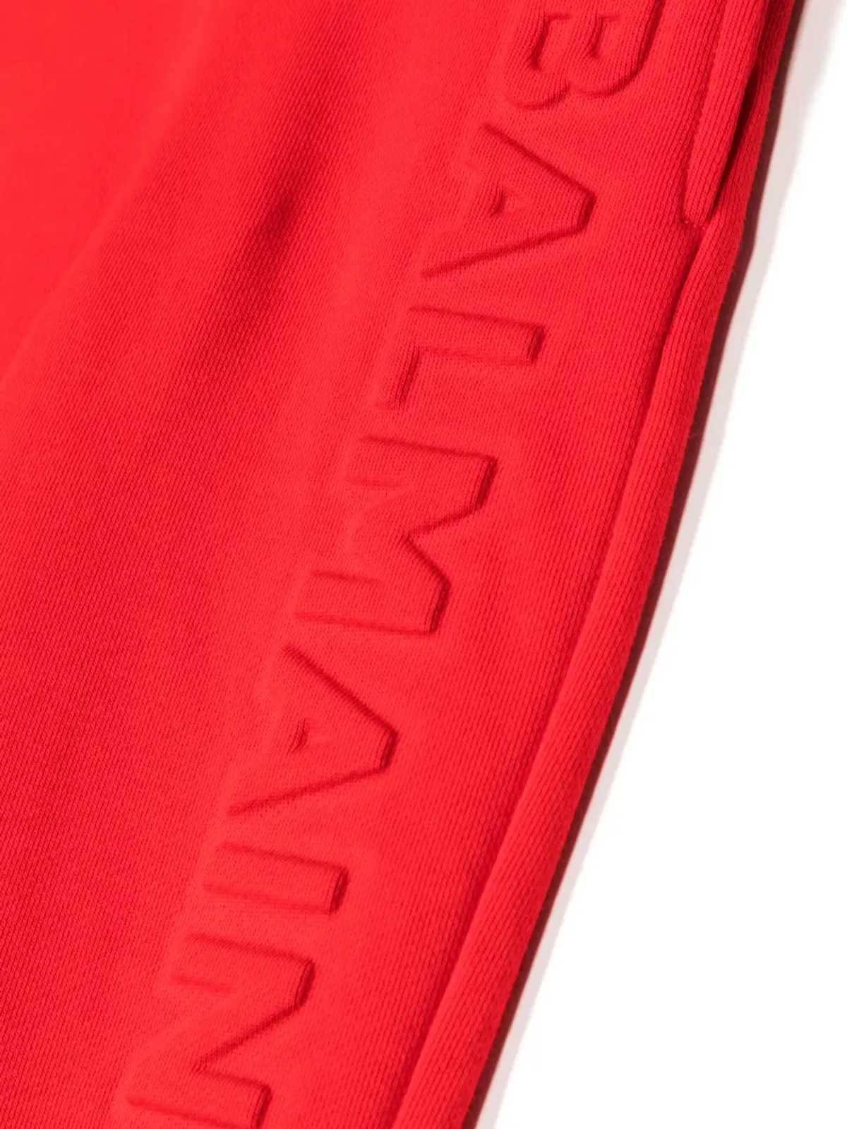 Balmain Kids raised-logo コットン トラックパンツ - 画像3