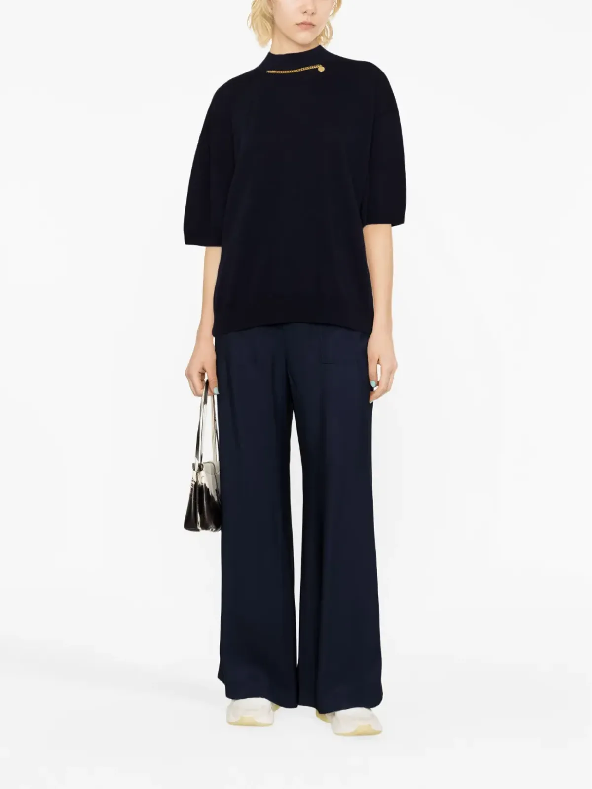 Stella McCartney ファラベラ ハイネック ウール ブラウス - 画像2
