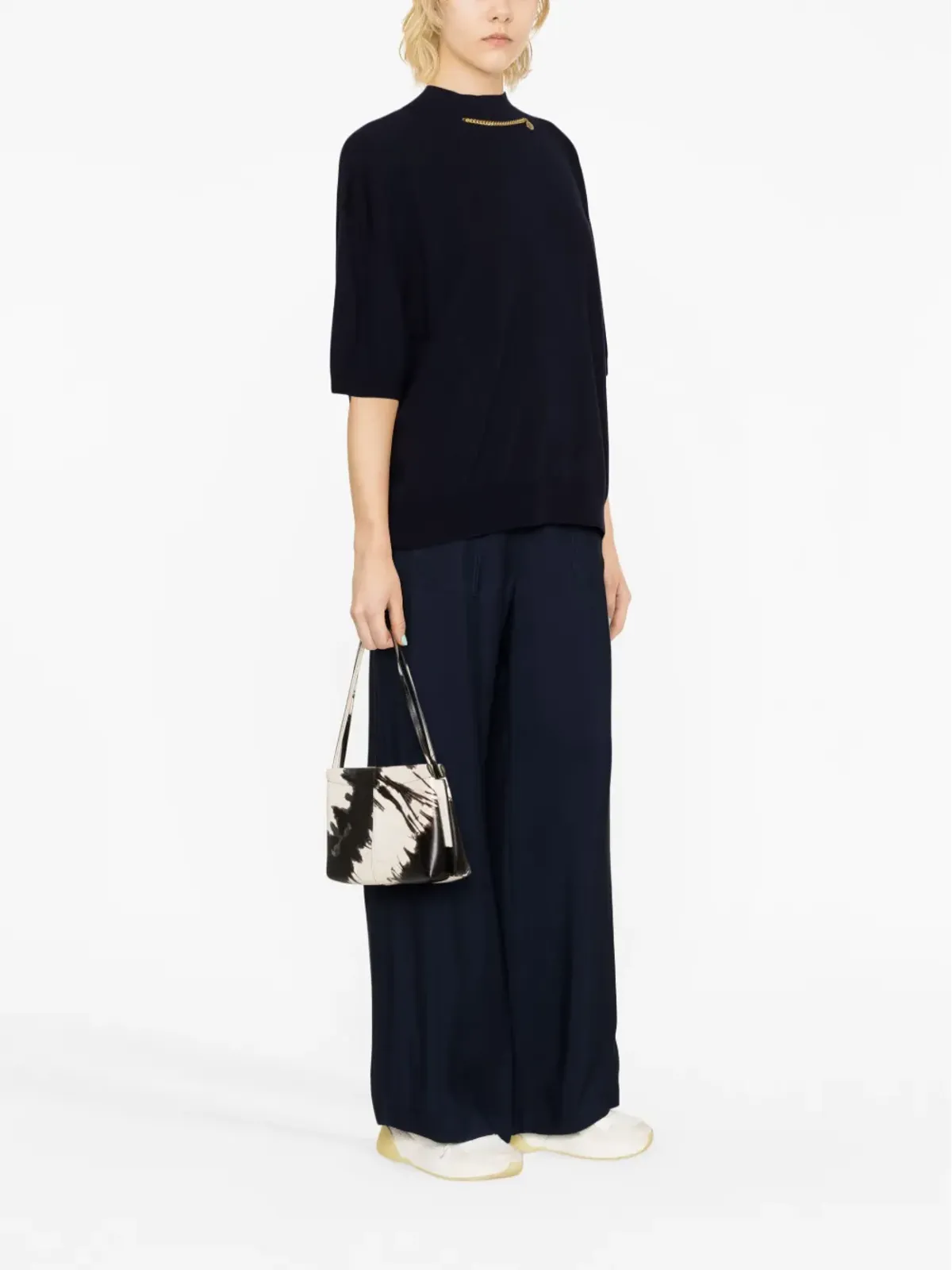 Stella McCartney ファラベラ ハイネック ウール ブラウス - 画像3