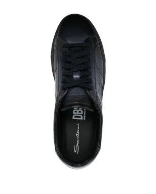 Santoni ダブルバックル レザー スニーカー - サムネイル4