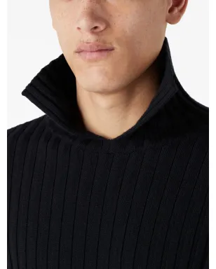 Emporio Armani スプリットネックリブニットセーター - サムネイル5