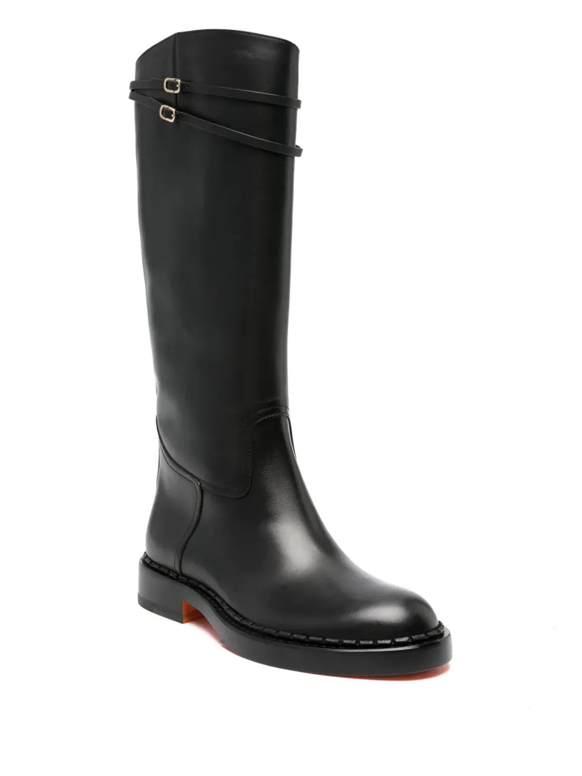 Santoni 膝丈レザーブーツ - 画像2