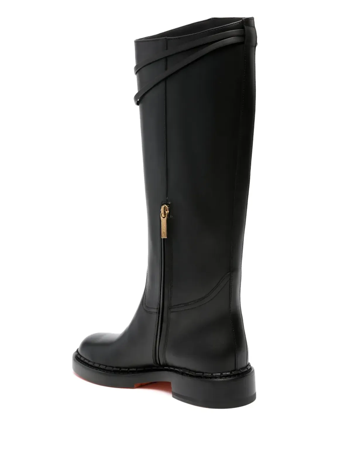 Santoni 膝丈レザーブーツ - 画像3