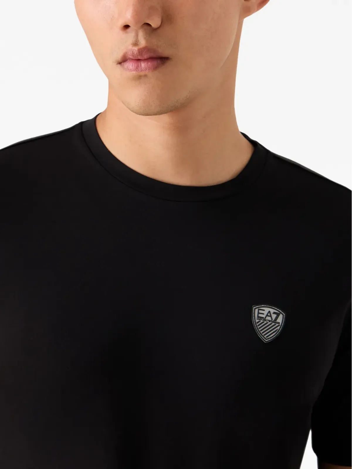 Ea7 Emporio Armani ロゴパッチ クルーネック Tシャツ - 画像4