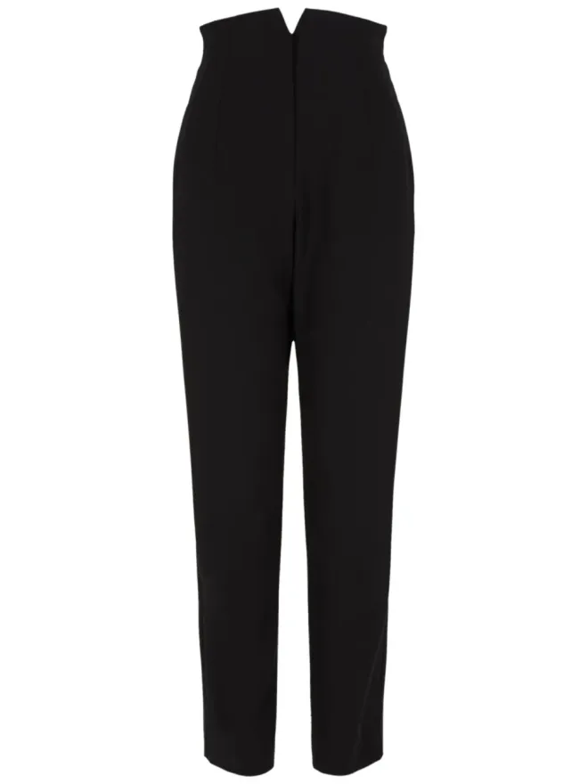 Emporio Armani Emporio Armani ハイウエスト ヴァージンウールパンツの商品画像